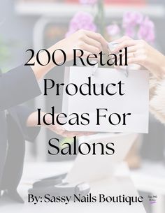 Expand Your Salon's Retail Offerings with This Comprehensive List of 200 Product Ideas! Are you a nail technician or salon owner looking to boost your retail sales and transform your salon into a convenient one-stop shop for your clients? This meticulously curated list of 200 retail product ideas is the perfect solution to enhance your salon's profitability while adding value for your clients. Why You'll Love This List: Diverse Product Selection: With 200 thoughtfully selected items, you'll find a wide range of products that cater to various client needs--from essential nail care tools and beauty products to unique gifts and convenience items. Increase Sales: Introduce new retail items that not only complement your salon services but also encourage clients to purchase more, increasing your Salon Gifts, Clear Communication, Salon Owners, Nail Essentials, Sassy Nails, Salon Services, Relax Spa, Spa Kit, Beauty Spa