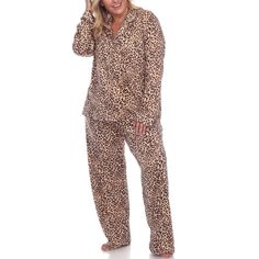 White Mark Women s Plus Size Long Sleeve Dots Pajama Set will make sleeping cozier and dreamier than ever. This beautiful two-piece set includes a long sleeve button up top with a single front pocket and matching full-length bottoms that are fitted with an elastic waistband. Made from a lightweight soft fabric that is both smooth and comfortable. Available in different colors and prints White Mark Womens Plus Size Long Sleeve Pajama Set is the perfect sleepwear for all seasons.Does Not Apply Pajamas Shein, Pajamas Plus Size, Matching Pajama Set, Pajamas Cute, Comfy Pajamas, Animal Pajamas, Lingerie Pajamas, Matching Pajama, Set Plus Size