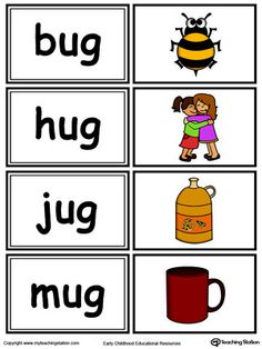 a printable worksheet for beginning and ending sounds with pictures of the words