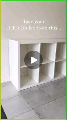 an advertisement for ikea kallax from this