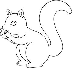 a squirrel eating an acorn on its hind legs coloring pages for kids and adults