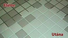 the bathroom floor is covered in tiles and has red lettering that says ellotte