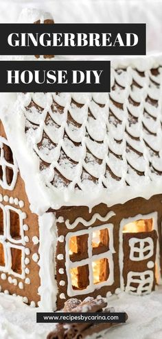 This is how to make a perfect Gingerbread House, including the gingerbread house recipe, gingerbread house icing, and a free printable gingerbread house template! Printable Gingerbread House Template, Printable Gingerbread House, Making A Gingerbread House, Gingerbread House Icing, Homemade Gingerbread House, Homemade Christmas Presents, Gingerbread House Recipe, Cool Gingerbread Houses