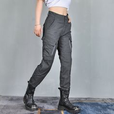 Designed for the female motorcycle rider, these Gray K-10 Women Motorcycle High Waist Overalls Anti-fall Pants provide protection and comfort during any weather condition. The armored design offers added safety while the waterproof material keeps you dry. Perfect for the expert rider seeking both style and practicality on the road. CE Certified Knee Hip Protective Pads ⇨ The knee and hip pads are detachable and easy to mount. Insert them into their special pockets for added protection on the roa Motorcycle Pants Women, Biker Clothes, Female Motorcycle, Leather Motorcycle Pants, Female Motorcycle Riders, Leather Motorcycle Gloves, Steampunk Leather, Motorcycle Jeans, Women Motorcycle