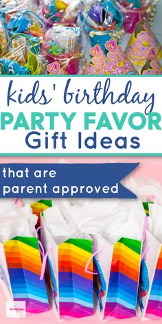 kids'birthday party favors and gift ideas that are so important to the little ones