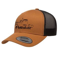 PRICES MAY VARY. Trucker hat with mesh backing and adjustable snapback closure Mid profile, 6 panel, structured One Size Fits All OSFA (6 5/8” - 7 3/8”) Curved Visor. Silver undervisor Full Color Embroidery; 60% polyester, 39% cotton, 1% spandex; mesh back; 6-panel, structured, mid-profile; 3.5 inch crown; eight-row stitching on bill; hard buckram backed front panels; snapback closure; Silver underbill Peterbilt 389, Color Embroidery, Semi Truck, Fitted Caps, Peterbilt, Semi Trucks, Luxury Store, Baseball Caps, Baseball Cap