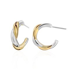 PRICES MAY VARY. [High Quality] The silver and gold earrings are made of high quality materials. Hypoallergenic earrings prevent from ear infection. Mixed metal hoop earrings crafted with a 925 sterling silver post ensure a lasting finish that is nickle and lead free. Every hoop earring is carefully selected by us, handcrafted quality. [Novel Design]Elegance meets edgy in these gold and silver hoop earrings. These statement earrings feature a unique twist on the unique color hoop design, with a stylish mix of gold and silver that adds a touch of sophistication to any outfit. [Suitable Size] Our chunky earrings is 25 mm wide, 22 mm high, and the length of the silver pin is 11 mm. Each pair of two tone earrings were chosen meticulously by us, and the size is suitable for most people to wear Modern Silver-colored Gold-plated Hoop Earrings, Nickel-free Gold Hoop Earrings In Sterling Silver, Gold Hoop Earrings With Gold-tone Hardware, Nickel-free Brown Metal Hoop Earrings, Silver And Gold Earrings, Gold And Silver Earrings, Gold-tone Polished Metal Hoop Earrings, Chunky Gold Hoop Earrings, Mixed Metal Earrings