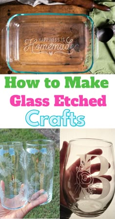 how to make glass etched crafts