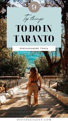 This is a pin for Off to get Lost Travel Blog on the top 9 things to do in Taranto Italy Cruise, Italy Beaches, Trip To Europe, Cruise Destinations, Beautiful Beaches, Travel Dreams