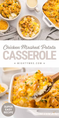 Crispy Chicken Mashed Potato Casserole Big Easy Meals Families Dinners, Bbq Chicken Mashed Potatoes, Chicken Corn Mashed Potato Bowl, Mashed Sweet Potato And Chicken Recipes, Homemade Kfc Bowl, Food For Big Family, Recipes That Use Mashed Potatoes, Easy Yummy Casseroles, Midwest Casserole Recipes