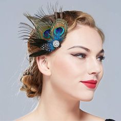 Questions? Leave A Comment Below! Gatsby Halloween, Flapper Headpiece, 1920's Flapper, Tortoise Hair, Rhinestone Hair Comb, Vintage Hair Combs, Feather Hair Clips, Rhinestone Hair Clip, Feather Hair