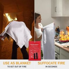 Welcome, friends! leozcaa will help you design your daily wear, decorate your daily times and light up your whole life at our bests! here are Emergency Fire Blanket Fire Suppression Blanket For Kitchen 40 X 40 Fire Blanket For Home Fiberglass Fire Blanket Features: Put Out Fires In Seconds: The Fire blankets feature an innovative oxygen-blocking design, shielding oxygen from embers, extinguishing the fire immediately and effectively. Besides, they can also be used as a thermal or . A MUST HAVE F Fireproof Blanket, Fire Blanket, Survival Fire, Fire Cover, Types Of Fire, Fire Suppression, Emergency Preparation, Fire Hazard, Fire Extinguishers