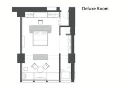 the floor plan for a studio apartment