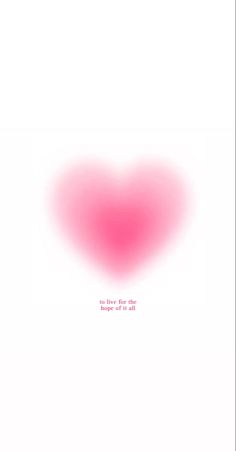 a pink heart on a white background with the words love is in the air above it