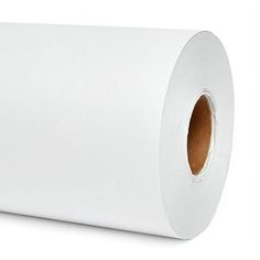 a roll of white paper on a white background