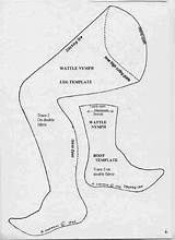 an old map shows the location of several different types of footwear