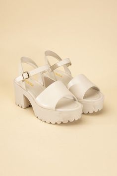 Stacie-S Platform Sandals us.meeeshop - Heel Care, Chunky Platform Sandals, Chunky Sandals, Chunky Platform, Summer Sandals, Ankle Strap Heels, Heeled Loafers, Pump Sandals, Mid Heel