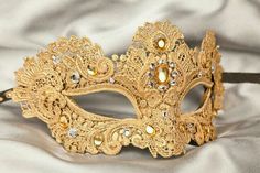 Phantom Mask, Masquerade Ball Masks, Lace Masquerade Masks, Luxury Mask, Antique Porcelain Dolls, Crystals Gems, Ball Mask