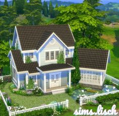 Simple Sims House, Sims Four Houses, Sins 4 House Ideas, Small House The Sims 4, Casas No The Sims 4, Realistic Sims 4 House, Simsy4 House, Sims 4 Houses Layout 30x20, Floorplans Sims 4