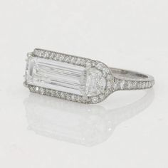 Diamond Gifts, Womens Rings, Baguette Ring, Emerald Cut Diamond, Rings Diamond, Future Bride, Ladies Diamond Rings, Baguette Cut Diamond, Men Diamond Ring