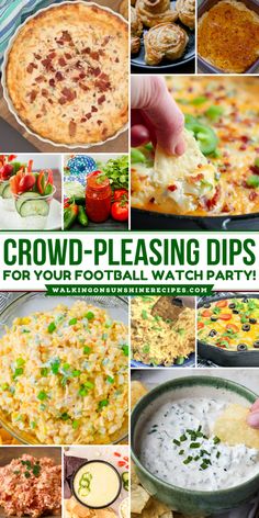 Football season is here, which means it's time to gather your friends, settle in, and get ready for some epic game-day action with crowd-pleasing dips! Dip Football Party, Best Party Dips Football Season, Dips For Football Season, Game Day Dips Football Season, Game Day Dip, Football Apps, Large Party Food, Football Themed Desserts