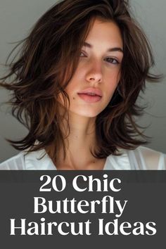 Butterfly Haircut Medium/short, Mid Length Butterfly Haircut, Shoulder Length Butterfly Cut, Diy Short Haircut, Butterfly Haircut For Short Hair, Medium Butterfly Haircut, Diy Butterfly Haircut, Short Butterfly Haircut, Pretty Haircuts