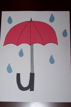 the letter u is for umbrella