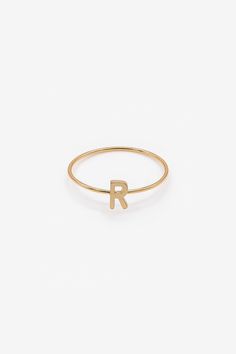 ALPHRNG - Alphabet Ring Alphabet Ring, The Ring, Ring Band, Making Out, Band Rings, Gold Rings, Alphabet, Gold Bracelet, Initials