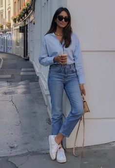 Fashion Tips For Men, Mom Jeans Outfit, Casual Chic Outfits, Elegante Casual, Casual Chic Outfit, Outfit Look, 가을 패션