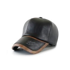 Product information: Color: black, dark coffee, light brown Style of Crown: Dome Size: Adjustable Leather characteristics: PU leather Function: sun protection, breathable, warm, windproof Suitable season: Winter Style: Original design Packing list: HAT*1 Product Image: Black Windproof Hat With Curved Brim, Leather Windproof Hats For Outdoor Use, Black Windproof Brimmed Hats, Brown Leather Curved Brim Baseball Cap, Adjustable Brown Leather Baseball Cap, Adjustable Leather Baseball Cap For Outdoor, Leather Baseball Cap For Outdoor Activities, Brown Cap For Outdoor Activities, Leather Cap For Outdoor Activities