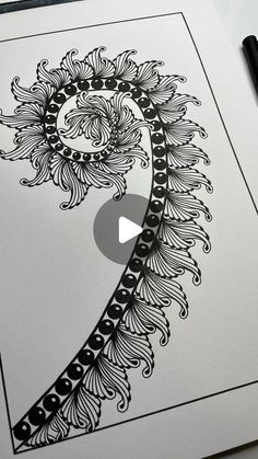 Leza on Instagram: "Hello everyone, I’ve been looking back at some of my previous art to see if I could get some inspiration and luckily I did, hope you like it. Thank you so much for watching I really appreciate your support.💚💚💚

#zentangle #zendoodle #doodle #abstractart #tangleart #freehand #unipin  #artistoninstagram #artoftheday #uniball #artforrelaxion #patternart #intuitiveart #drawingoftheday #handdrawing #blackinkart #penartist #creativeart #femaleartist #orignalartworks #ownartwork #etsyseller #etsyshop #patternartoftheday #uniqueart #reels" Black Ink Art, Zen Doodle Patterns, Zentangle Artwork, Zen Doodle Art, Tangle Art, Intuitive Art, I Really Appreciate, Doodle Art Designs, Drawing Inspo