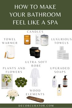 how to make your bathroom feel like a spa