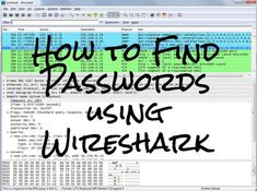 a computer screen with the words how to find passwords using wireshark