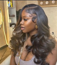 Frontal Wig Hairstyles, Quick Weave Hairstyles, Sew Ins, Hair Laid, Quick Weave, Front Lace Wigs Human Hair, Baddie Hairstyles, Sew In, Women Hairstyles