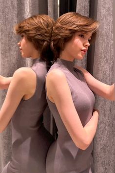 Jen Videos, Body Reference Poses, Hair Stylies, Penteado Cabelo Curto, New Haircuts, Beautiful Long Hair, Japanese Outfits, Wavy Hair