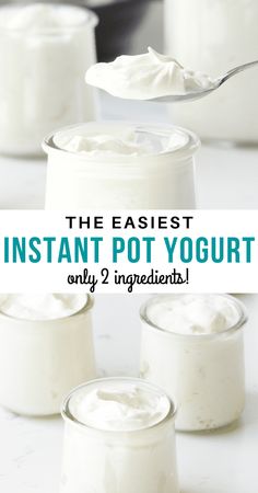 the easyest instant pot yogurt only 2 ingredients