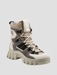 Haler Hiker Boots | GUESS Hiker Boots Outfit, Salomon Boots, Fashion Sketches Men, Edgy Fits, Stylish Winter Boots, Hiker Boots, Outdoor Boots, Opal Studs, Pretty Shoes