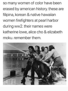 an old photo with the caption that reads, so many women of color have been erased by american history these are filipian, korean & native hawaiian