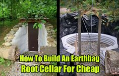 how to build an earthbag root cellar for cheap