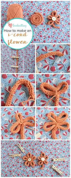 crochet instructions for how to make an flower