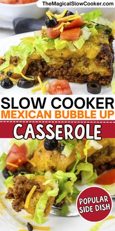 this mexican bubble up casserole is so easy to make and it's delicious