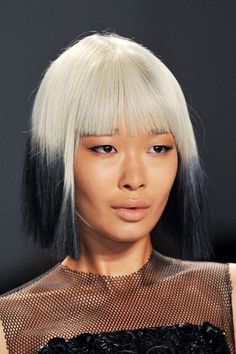 Black To Blonde Hair, Dip Dye Hair, Mohawks, Carmen Marc Valvo, Haircut And Color, Dye My Hair