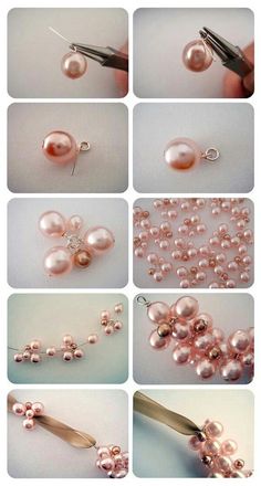 the steps to make pearl necklaces