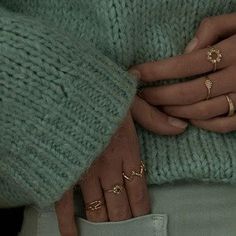 Bagues - LÕU.YETU - Bijoux Espiègles Monochromatic Fashion, Gold Ring Stack, Stacking Rings, Fingerless Gloves, Arm Warmers, Little Things, Solid Gold, Brass, Boutique