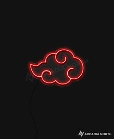 Naruto Akatsuki cloud anime neon sign by Arcadia North Gaming Symbols, Rogue Ninja, Akatsuki Cloud, Nagato Uzumaki, Iconic Anime, Samurai Champloo, Anime Wall, Kamisama Kiss, Anime Wall Art