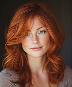 Copper Shag, Copper Hair Color Ideas, Fire Crackers, Shag Cut, Hair Couture, Copper Balayage, Platinum Blonde Hair Color, Beautiful Freckles