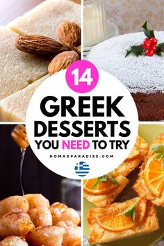 Greece Desserts, Greek Dessert Recipes, Cruise Greece, Mediterranean Sweets, Food In Greece, Greek Dessert, Europe Greece, Traditional Desserts