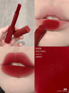 ~Lipshades♡ Lip Gloss Korean, Bold Lipstick Makeup, Cheap Lip Gloss, Cute Lips, Alat Makeup, Lip Gloss Cosmetics, Lipstick Kit