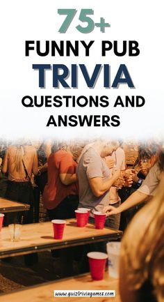 the cover of 75 funny pub trivia questions and answers