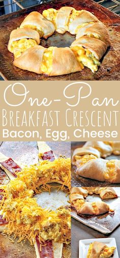 one - pan breakfast crescent bacon egg cheese